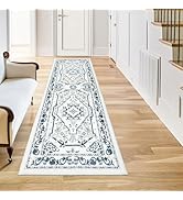 ROTTOGOON Hallway Runner Rug 2'x6' Washable Vintage Distressed Area Rug Laundry Rug with Rubber B...
