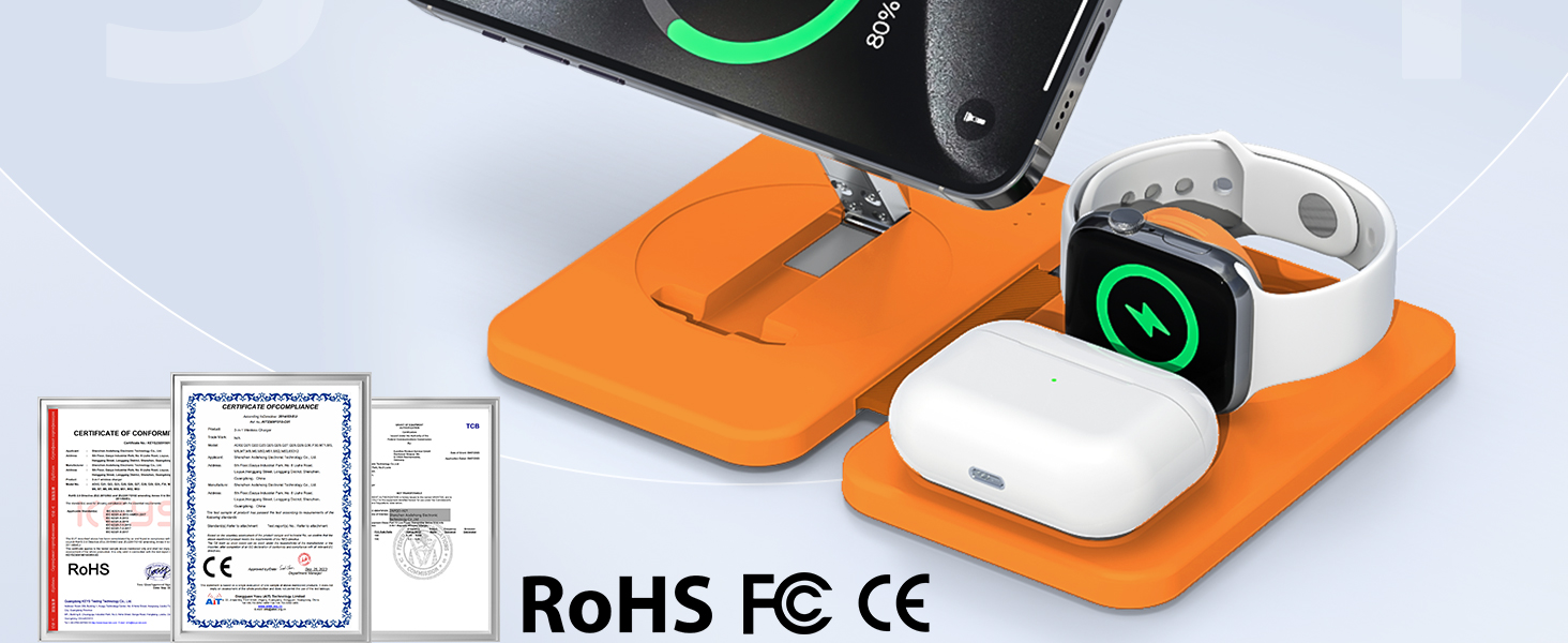 Magnetic Wireless Foldable Charging Station