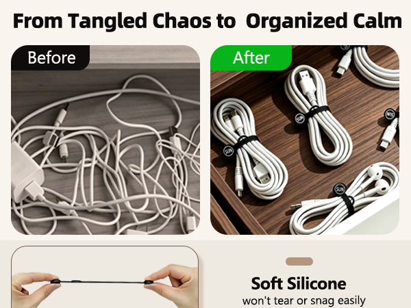 MAGNETIC CABLE CLIPS ORGANIZERS