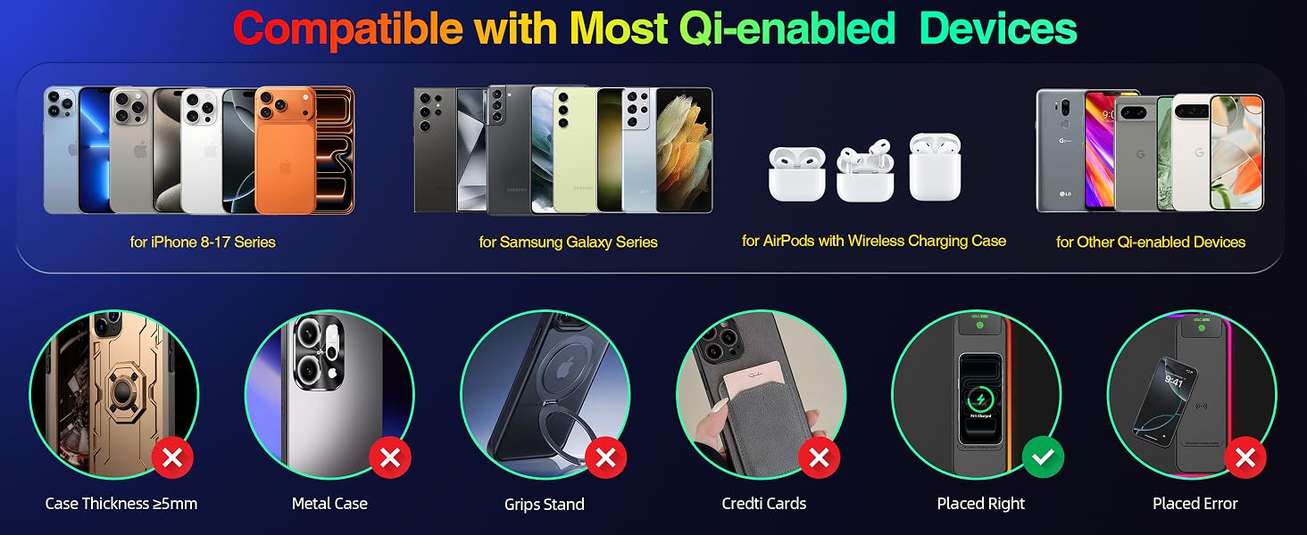 RGB Gaming Mouse Pad with Wireless Charging