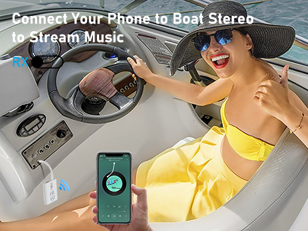 bluetooth receiver for boat stereo