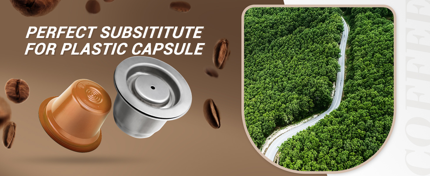 nespresso essenza mini reusable pods capsulas reutilizables latissima pro stainless steel 