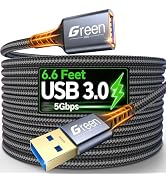 USB Extension Cable, 3.3FT 6.6FT 10FT 13FT 16FT USB Extender, High Speed USB 3.0 Extension Cord, ...