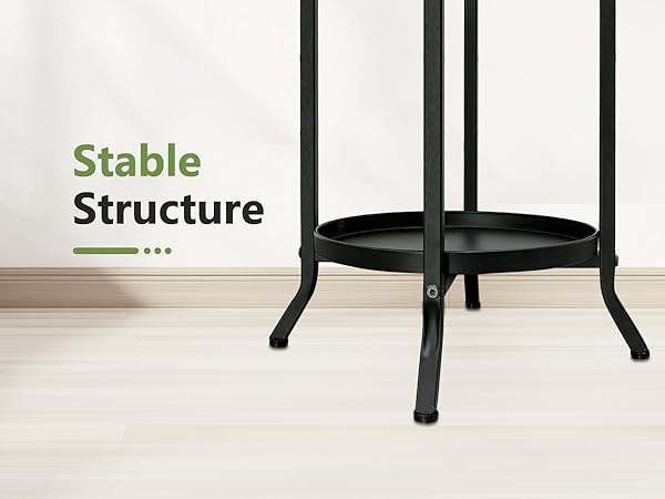black plant stand
