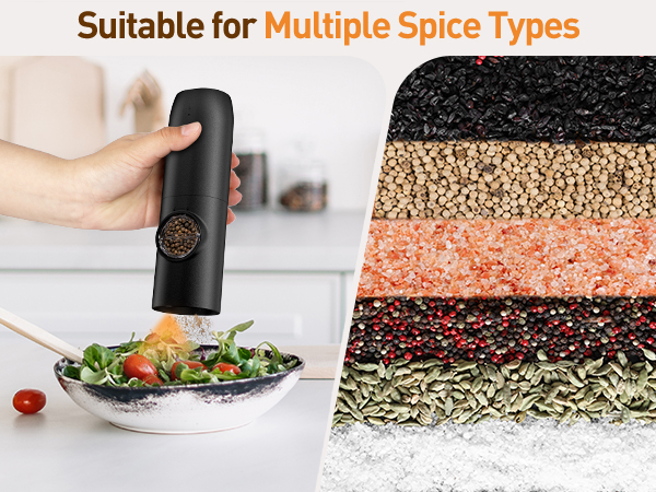 rechargeable salt and pepper grinder set