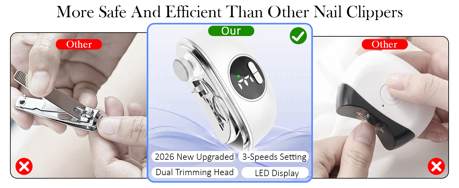 Safe and Efficient Rechargeable Nail Clipper