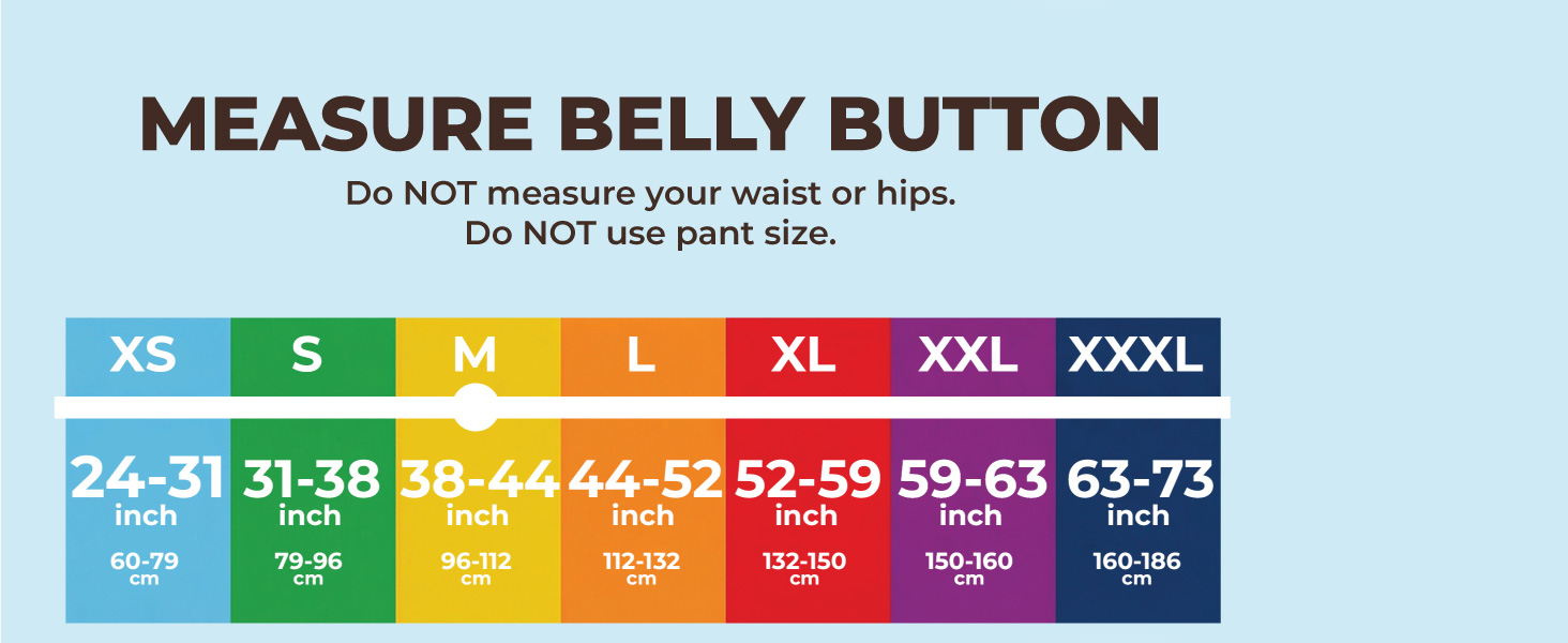 Sparthos back brace size chart and measurement guide for lower back pain relief
