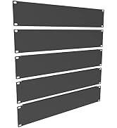 QiaoYoubang 5 Pack of 2U Blank Panel - Metal Server Rack Panel for 19in Server Rack Cabinet or En...