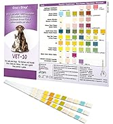 One Step Pet Urine Testing Strips, 5 x Urinalysis 10 Parameter Tests in a Re-sealable Foil Pouch,...