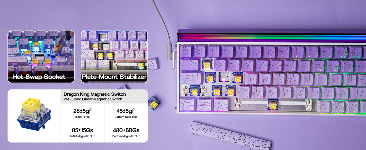 Wired Magnetic Gaming Keyboard