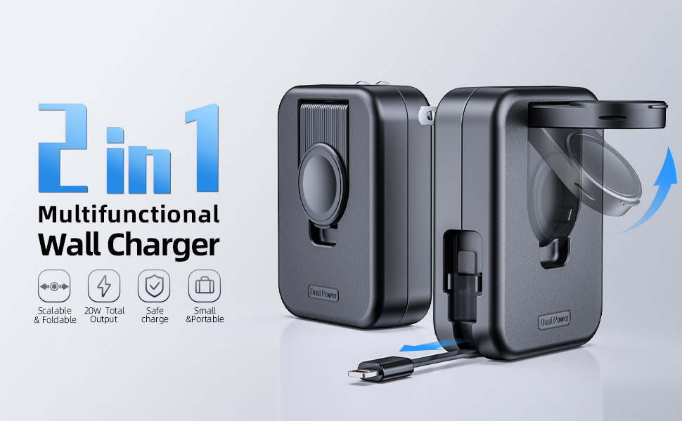 multifunctional wall charger for iPhone Apple Watch