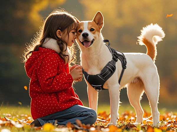balck dog harness for small dogs