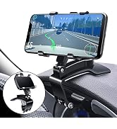 FONKEN Car Phone Mount, 360 Degree Rotation Dashboard Clip Mount, Compatible with iPhone 11/12 Pr...