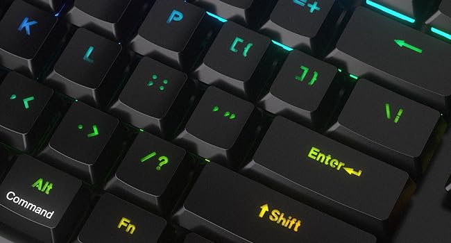 Redragon K618 PRO low-profile keys for long work reduce finger travel