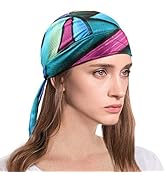 Sweat Wicking Skull Cap Beanie Quick Dry Breathable Stretch Adjustable Bandana Head Sun Hat for M...