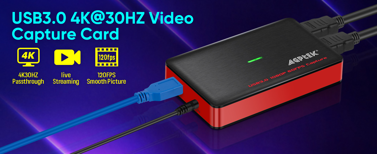 USB3.0 Game Capture Card 4K@30