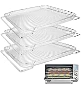 Air Fryer Basket for Breville Smart Oven Air Fryer Pro, 3PCS Steel Mesh Dehydrate Baking Microwav...