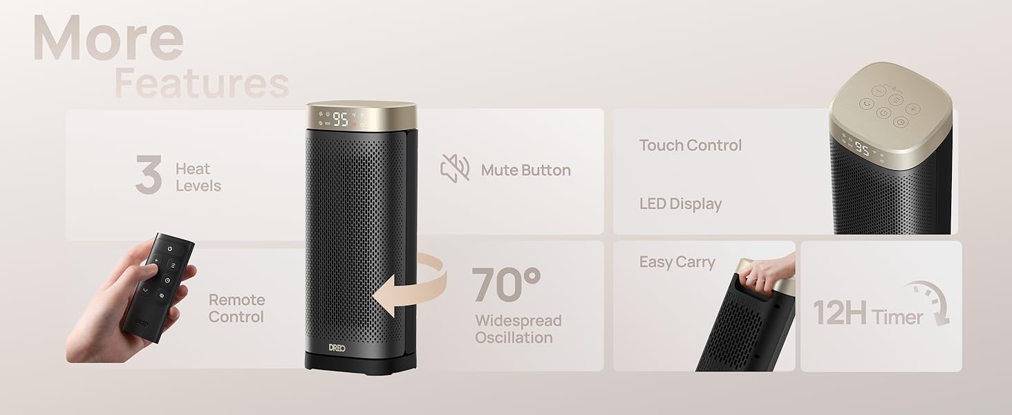 space heater with remote