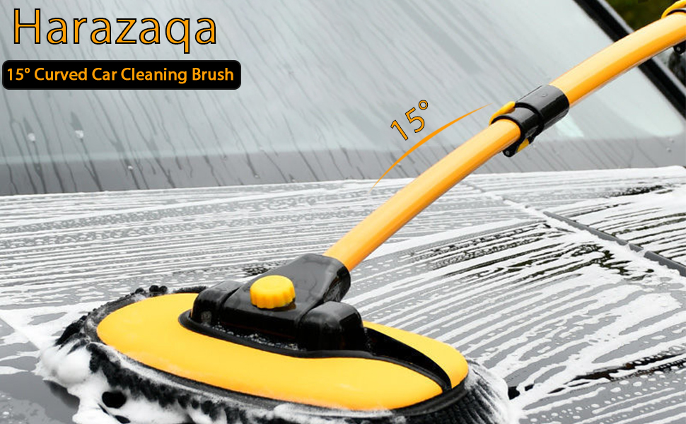car wash brush with long handle soft bristle