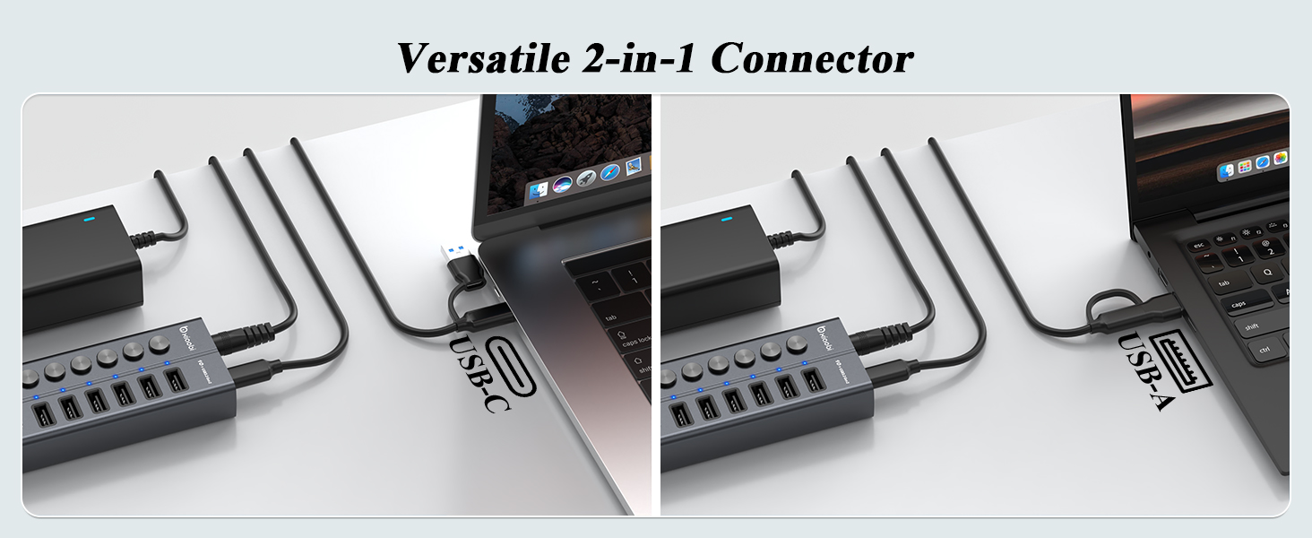 usb hub for desk usb power hub