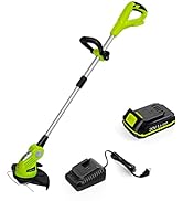 Leisch Life Cordless String Trimmer - Battery Operated Lawn Trimmer, 20V Line String Trimmer with...