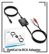 Optical to RCA Converter,eSynic 192 KHZ Digital to Analog Audio Converter Portable Optical to RCA...