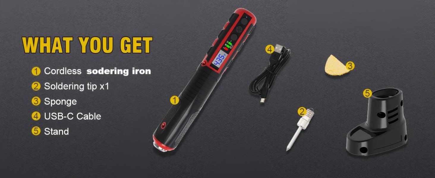 battery soldering iron