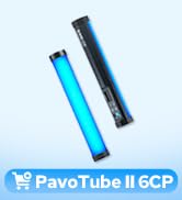 Nanlite PavoTube II 6CP LED Light Tube–RGB, Adjustable Color &amp; Brightness,High CRI 95+ for Profes...