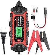 GOOLOO 4-Amp Car Battery Charger Automotive, 6V/2A and 12V/4A Battery Charger Maintainer, Trickle...