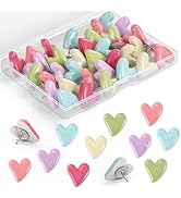GOOLADA 36 Pieces Push Pins Cute, 6 Colors Decorative Pushpins, Thumb Tacks for Bulletin Board Co...
