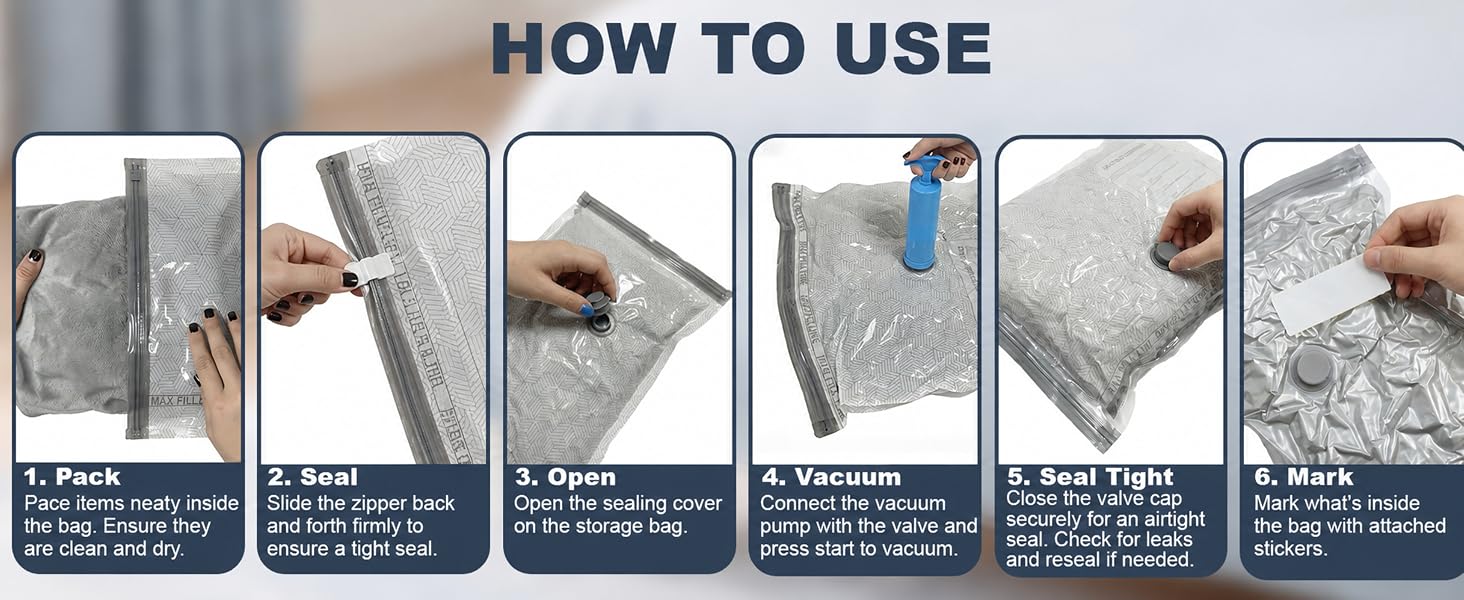 How to Use Vacuum Bags