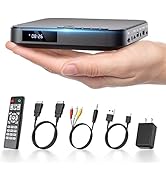 DESOBRY Mini DVD Player - 1080P HD Compact Player for TVs with HDMI, All Region Free, CD/DVD, USB...