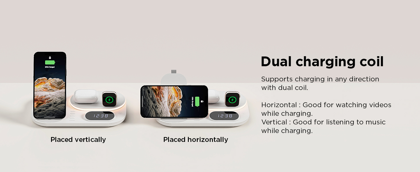 Dual charging coil