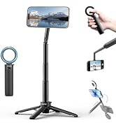 ULANZI MT71 Magnetic Mini Selfie Stick Tripod with 4-Leg Desktop Stand | Dual-Sided N52 MagSafe M...
