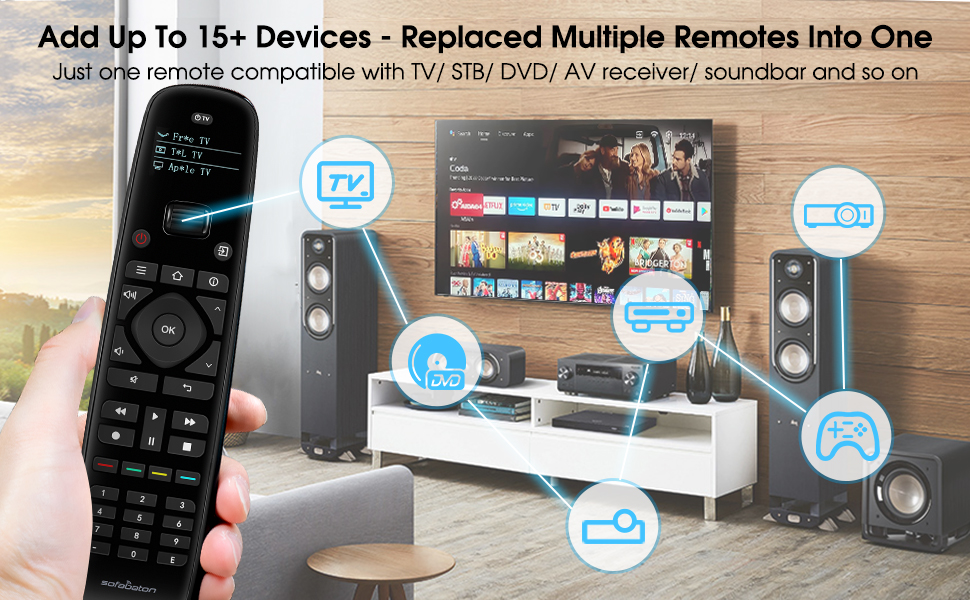 sofabaton u2 universal remote contol all in one 