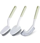 QUIVIX Heavy Duty Scrub Brush with Long Handle, Grout Cleaner Brush, Stiff Bristles Scrub Brushes...