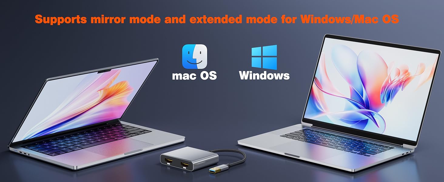 usb a to dual hdmi adapter
