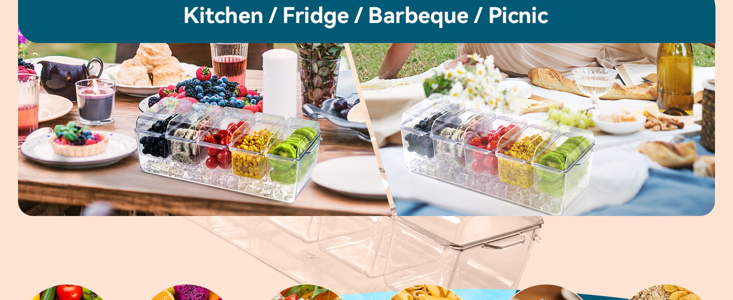 Plastic Chilled Condiment Server