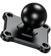 BRCOVAN 1'' Ball Mount Base with Aluminum Alloy 4-Hole AMPS Square Plate &amp; 1'' TPU Ball Adapter C...