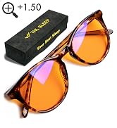 orange blue light reading glasses women