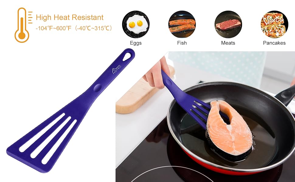 heat resistant silicone fish spatula