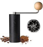 KINGrinder P1 Lightweight Manual Hand Coffee Grinder for Moka pot, French Press, Drip with Assemb...