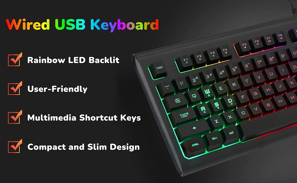 87 Keys Gaming Keyboard