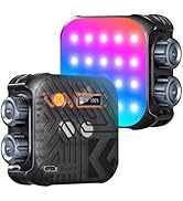 K&amp;F CONCEPT RGB Video Light, 360° Full Color Portable Photography Light, LED Camera Light w 21 Li...