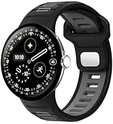 Eiavike Sport Band Compatible with Google Pixel Watch 4/3 45mm, Soft Silicone Breathable Waterpro...