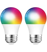 DOGAIN Smart Light Bulb E26 A15 RGB Color Changing Light Bulbs Compatible with Alexa Google Home ...