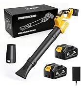 21V Cordless Leaf Blower with 450W Brushless Motor,6-Speed &amp; Cruise Control,450 CFM Lightweight H...