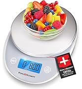Pohl Schmitt Digital Food Kitchen Scale, Batteries Included, Multifunctional Weight Measuring Dev...
