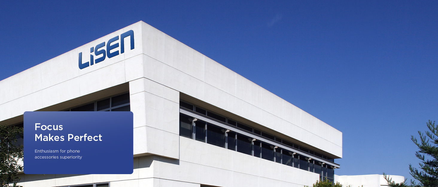 a white building with a blue sign on it.