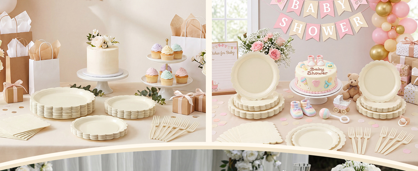 ivory plates